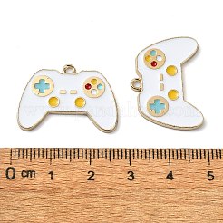 Rack Plating Alloy Enamel Pendants&nbsp;PALLOY-F308-11G-03