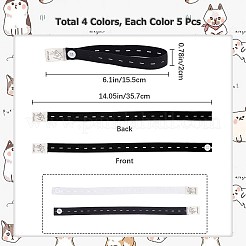 10Pcs 2 Colors TPU Elastic Binding Straps&nbsp;FIND-GF0004-18