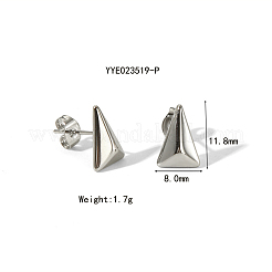 Fashionable 304 Stainless Steel Triangle Stud Earrings&nbsp;PU6903-2