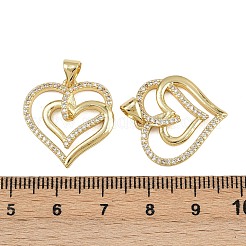 Brass Micro Pave Cubic Zirconia Pendants&nbsp;ZIRC-I367-12G-12
