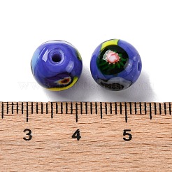 Handmade Millefiori Lampwork Beads&nbsp;LAMP-R003-02B-05