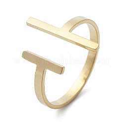 304 Stainless Steel Open Cuff Rings for Women&nbsp;RJEW-S395-02G