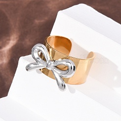 304 Stainless Steel Cuff Open Rings&nbsp;LS-RJEW-H266-01GP-01