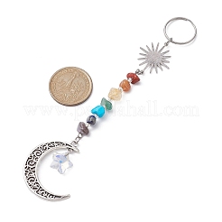 Tibetan Style Alloy Keychains&nbsp;KEYC-JKC00552-02