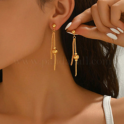 Brass Dangle Stud Earrings for Women&nbsp;KA1939-2