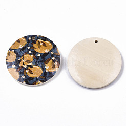 Fruit Seris Printed Wood Pendants&nbsp;WOOD-S045-103A-01