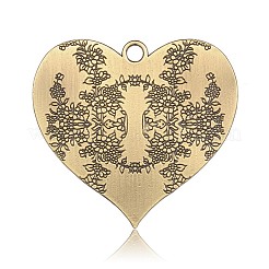 Cadmium Free & Nickel Free & Lead Free Tibetan Style Alloy Heart Big Pendants&nbsp;PALLOY-J564-14AB-NR