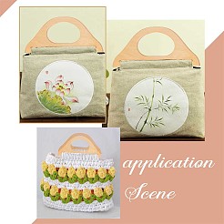 D-shape Wooden Bag Handles&nbsp;FIND-WH0135-77A