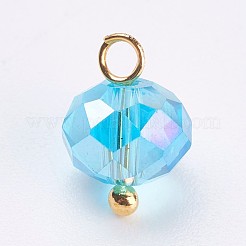 Glass Charms&nbsp;GLAA-P038-02G