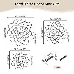 3Pcs 201 Stainless Steel Flower Arrangement Insert Lids&nbsp;DIY-UN0005-92B