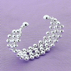 Brass Round Beaded Cuff Bangles for Women&nbsp;FS-WG6E9A6-01