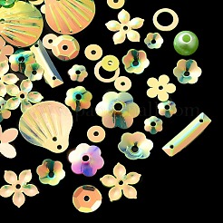 Rainbow Iridescent PVC Paillette/Sequins Beads & Links & Pendants&nbsp;PVC-C001-01E