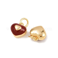 Brass Enamel Charms&nbsp;KK-H078-25G
