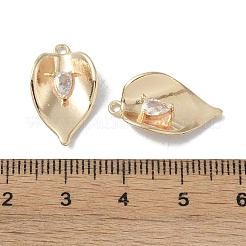 Brass Cubic Zirconia Pendants&nbsp;KK-H482-12G-03