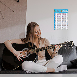 Plastic Self-Adhesive Guitar Fretboard Note Map Sticker Labels&nbsp;AJEW-AN0007-32