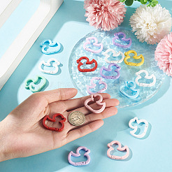 Baking Paint Alloy Spring Gate Rings&nbsp;FIND-TAC0007-35
