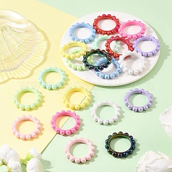 20Pcs 10 Colors Acrylic Bead Frame&nbsp;OACR-YW0003-93