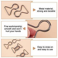 6 Pairs Zinc Alloy Clasps&nbsp;FIND-BC0004-66B