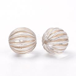 Plating Transparent Acrylic Beads&nbsp;PACR-Q115-60-12mm