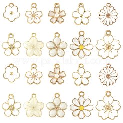 40Pcs 10 Styles Alloy Enamel Pendants&nbsp;ENAM-FS0004-04B