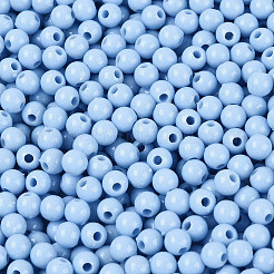 Opaque Acrylic Beads&nbsp;SACR-A006-06B