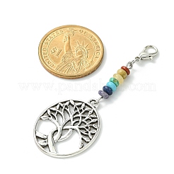 Alloy Tree of Life Pendant Decorations&nbsp;HJEW-JM01383-05