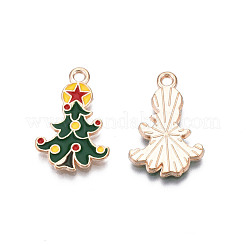 Christmas Alloy Enamel Pendants&nbsp;ENAM-Q442-64