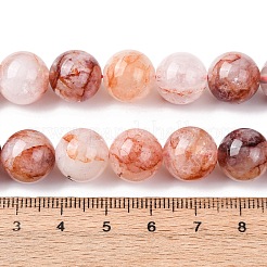 Natural Hematoid Quartz/Ferruginous Quartz Beads Strands&nbsp;G-H343-D14-12mm