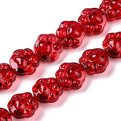 Transparent Electroplate Glass Beads Strands&nbsp;EGLA-T021-12A