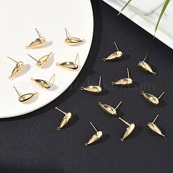 SHEGRACE Brass Stud Earring Findings&nbsp;XGR0026G-37G