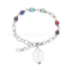 Natural & Synthetic Gemstone Chakra Pointed Dowsing Pendulums&nbsp;PALLOY-JF02089