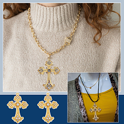 6Pcs Alloy Big Gothic Pendants&nbsp;ALRI-UN0001-05