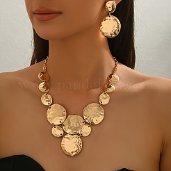 Alloy Pendant Necklaces & Stud Dangle Earrings Sets for Women&nbsp;FS-WG70423-01