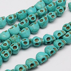 Synthetic Turquoise Beads Strands&nbsp;TURQ-G113-23x30mm-05