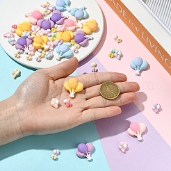 30Pcs 3 Styles Macaron Color Opaque Resin Decoden Cabochons&nbsp;CRES-YW0002-70