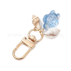 Turtle Glass & Shell Pendant Decoration&nbsp;HJEW-JM02744