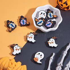 12Pcs 4 Style Halloween Silicone Focal Beads&nbsp;JX753A