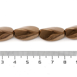 Electroplated Non-magnetic Synthetic Hematite Beads Strands&nbsp;G-P518-01G