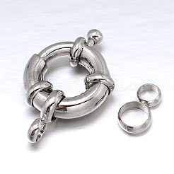 Brass Spring Ring Clasps&nbsp;KK-L082A-01P