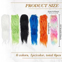 Imitation Hair Faux Fur Fabric&nbsp;DIY-WH0581-02B