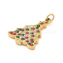 304 Stainless Steel Rhinestone Pendants&nbsp;FIND-I062-01G-01