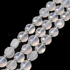 Natural White Agate Beads Strands&nbsp;G-B153-A02