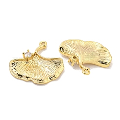 Brass Micro Pave Clear Cubic Zirconia Charms&nbsp;KK-Z044-26G
