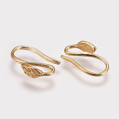 Brass Earring Hooks&nbsp;X-KK-R037-218G