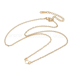 304 Stainless Steel Chemical Symbol Pendant Necklaces&nbsp;NJEW-Z073-03G-01