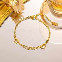 304 Stainless Steel Cable Chain Bracelets&nbsp;WG59DA4-01