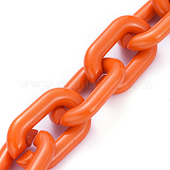 Handmade Opaque Acrylic Cable Chain&nbsp;AJEW-JB00574-08