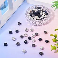 100Pcs 5 Styles Polymer Clay Rhinestone Beads&nbsp;RB-TA0001-22A