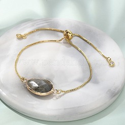Brass Bolo Slider Bracelets&nbsp;BJEW-JB04688-M