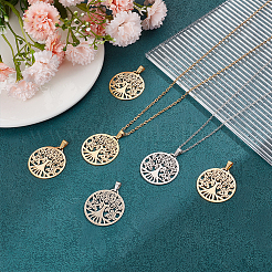12Pcs 2 Colors 201 Stainless Steel Pendants&nbsp;STAS-UN0053-69